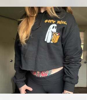 Soft Kill Cropped Hoodie